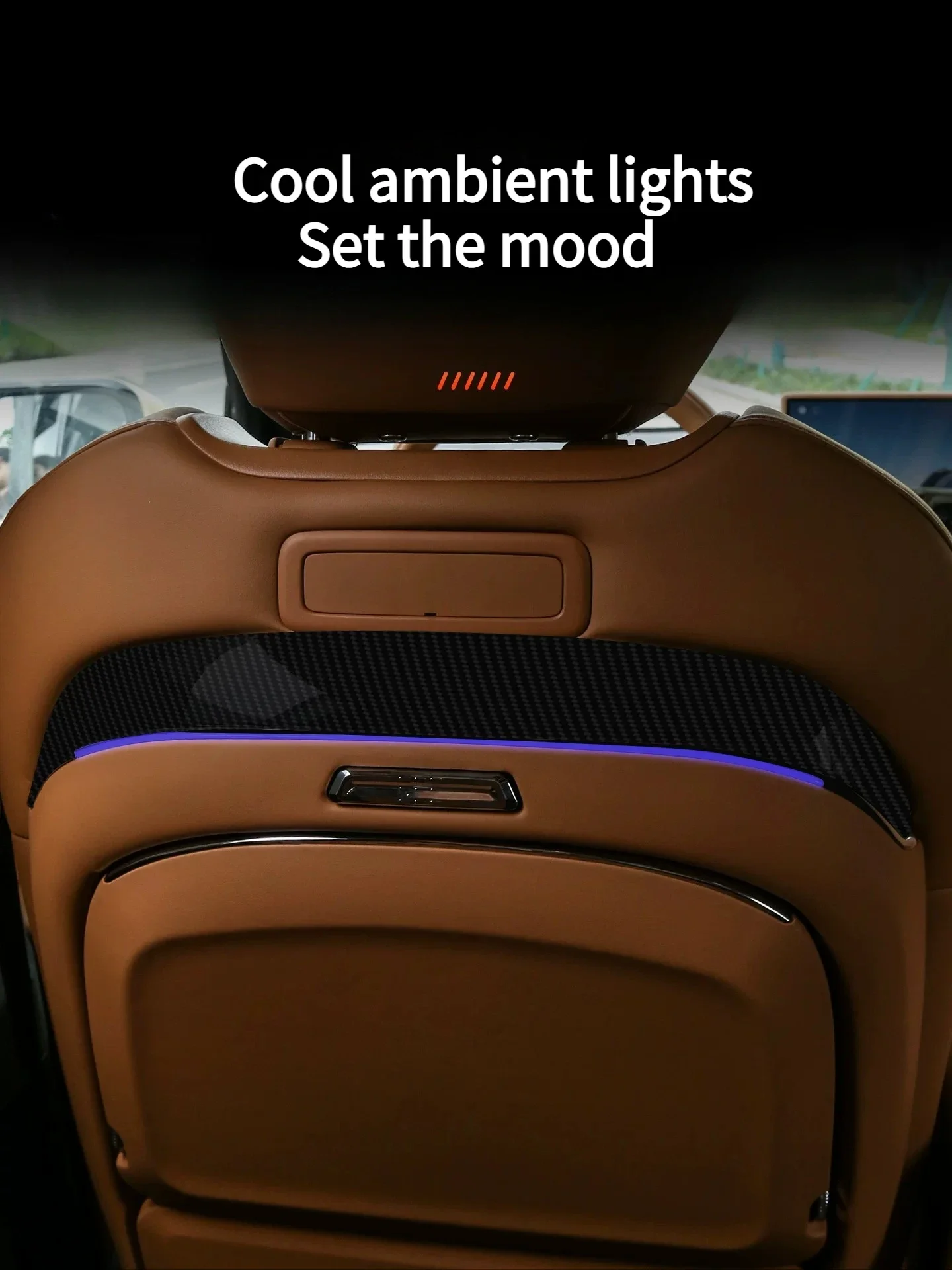 Car Tray Table For Chery ICAR V27 2026 Multifunction Seat Back Small Table Wireless Charging&Ambient Light Foldable Table Board detail image 8