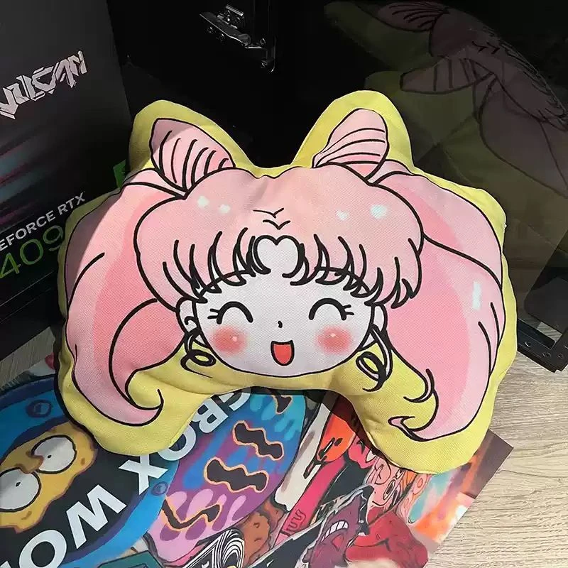 Bandai Sailor Moon throw pillow Navy Moon figurine cute alien-shaped action figure throw pillow for the bed, sleeping doll gifts view 5