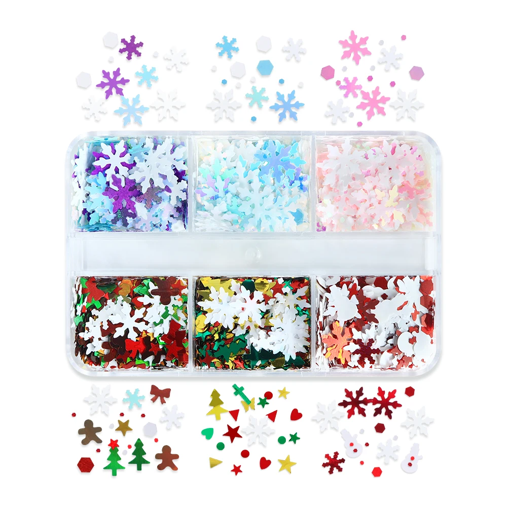 

Рождественские разноцветные снежинки из эпоксидной смолы, блестящие блестки, снежинки, рождественская елка, смоляные наполнители для форм, сделай сам, материалы для рождественских поделок