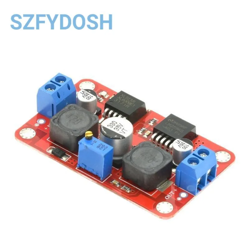 LM2577S To LM2596S Dual-chip Automatic Converter DC Solar Buck-boost Voltage Module High-power Adjustable Vehicle Power Module