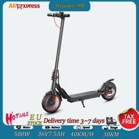 IScooter I9M Fold EScooters 500W Motor 42V7.5Ah Battery E-Scooter LCD Smart Cycling Display 10inch Tire Aldult Scooters Electric