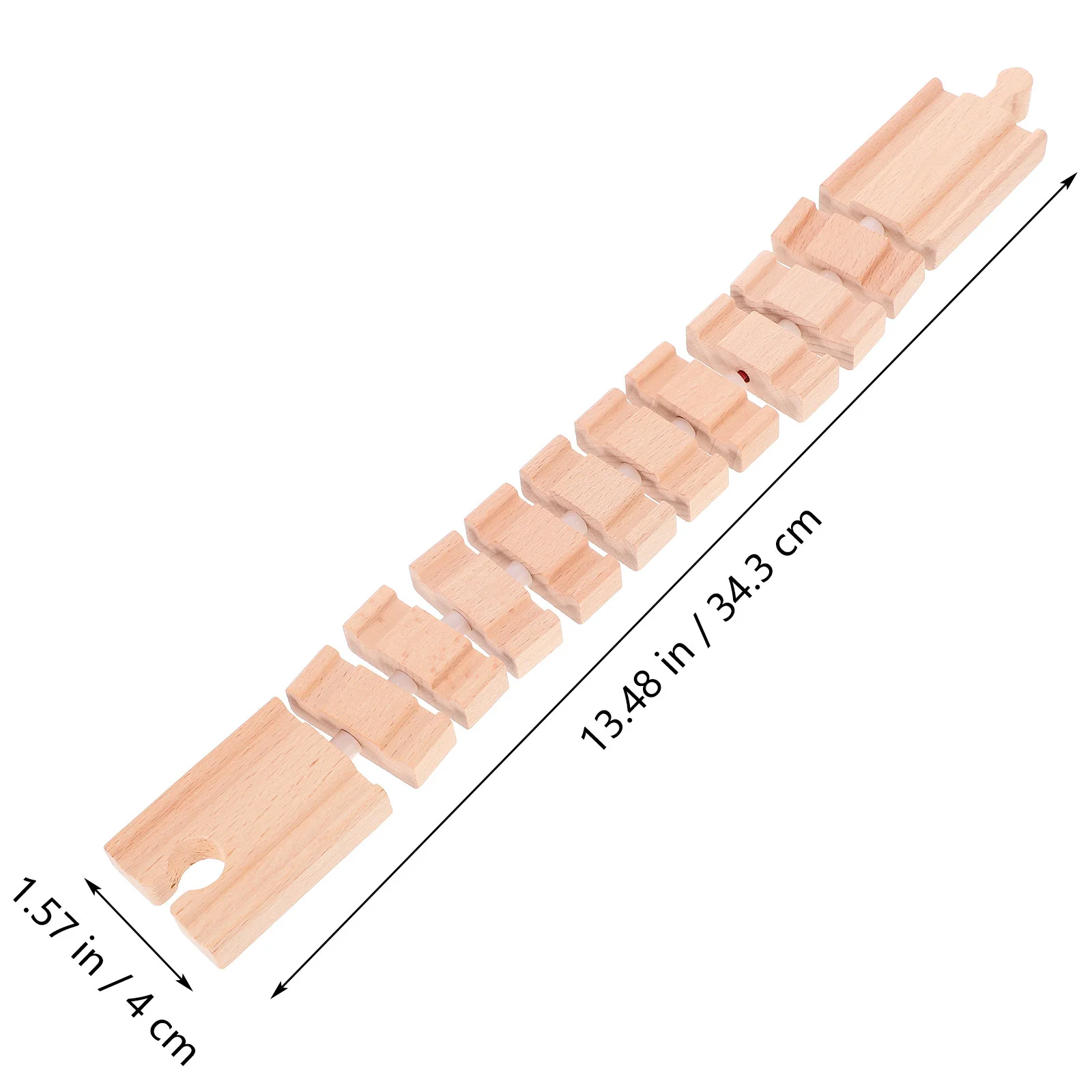كتل السكك الحديدية الخشبية لمسار القطار، تجميع إبداعي للأطفال، ملحقات مسار القطار التعليمية DIY للأطفال، ألعاب ممتعة