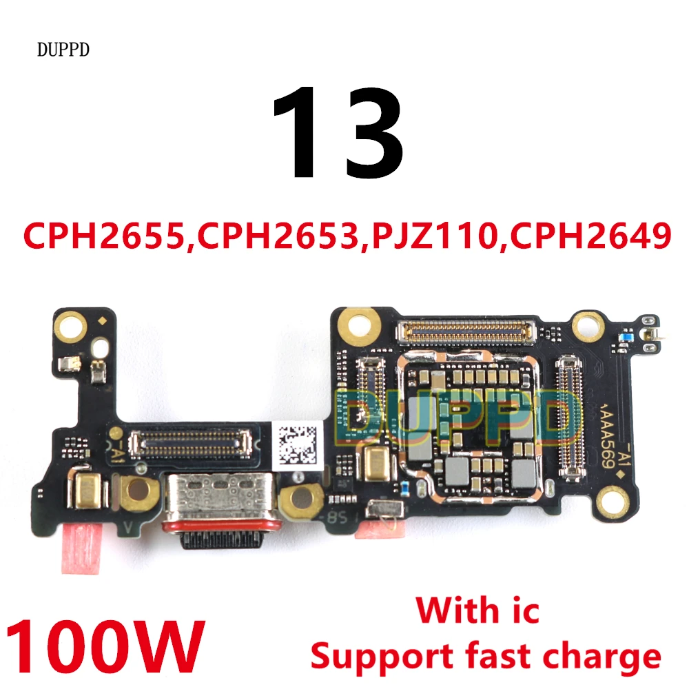 SIM Card Slot Tray Socket USB Charge Board Port For OnePlus 13 1+ 13 Fast Charging Dock Microphone MIC Plate Flex Cable 100W
