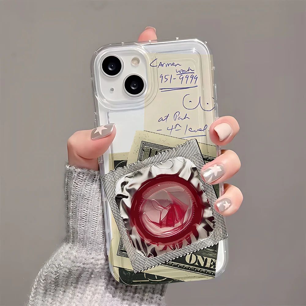 Funny Sexy Parody Toys Phone Case for iPhone 16 15 14 13 12 11 Pro Max 7 8 Plus X XR XSMax Airbag Anti Fall Clear Back Cover view 6