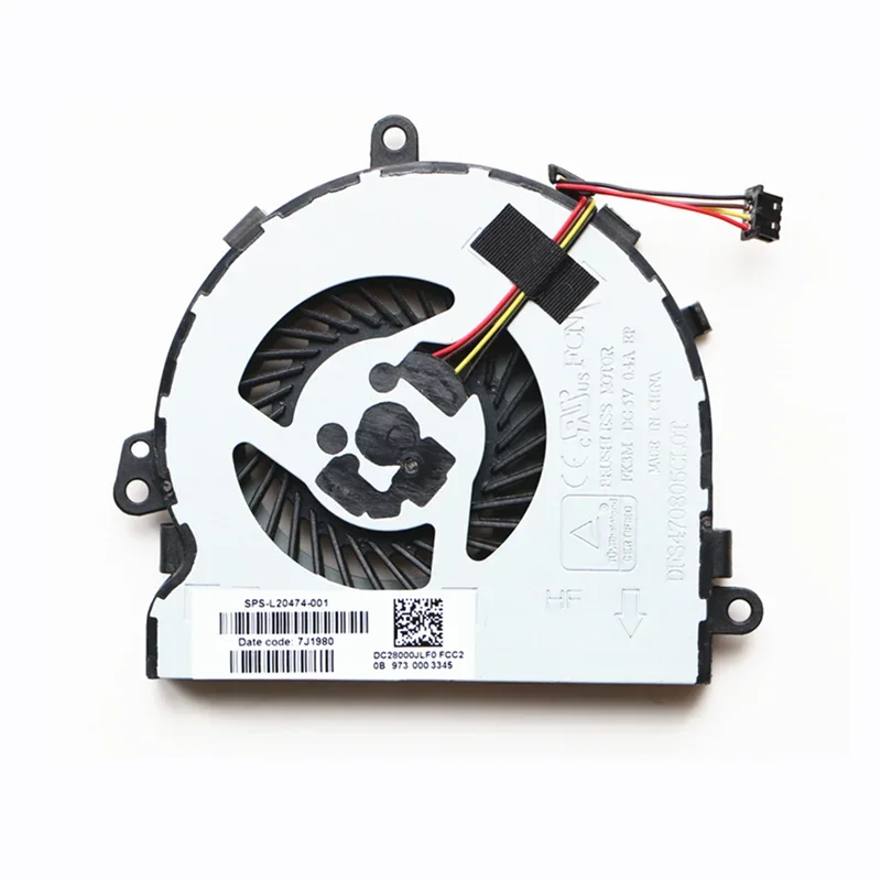 New Original laptop CPU cooling fan for HP 250 255 256/G7 15-da 15-db 15-Dr 15-dx TPN-C136 L20474-001