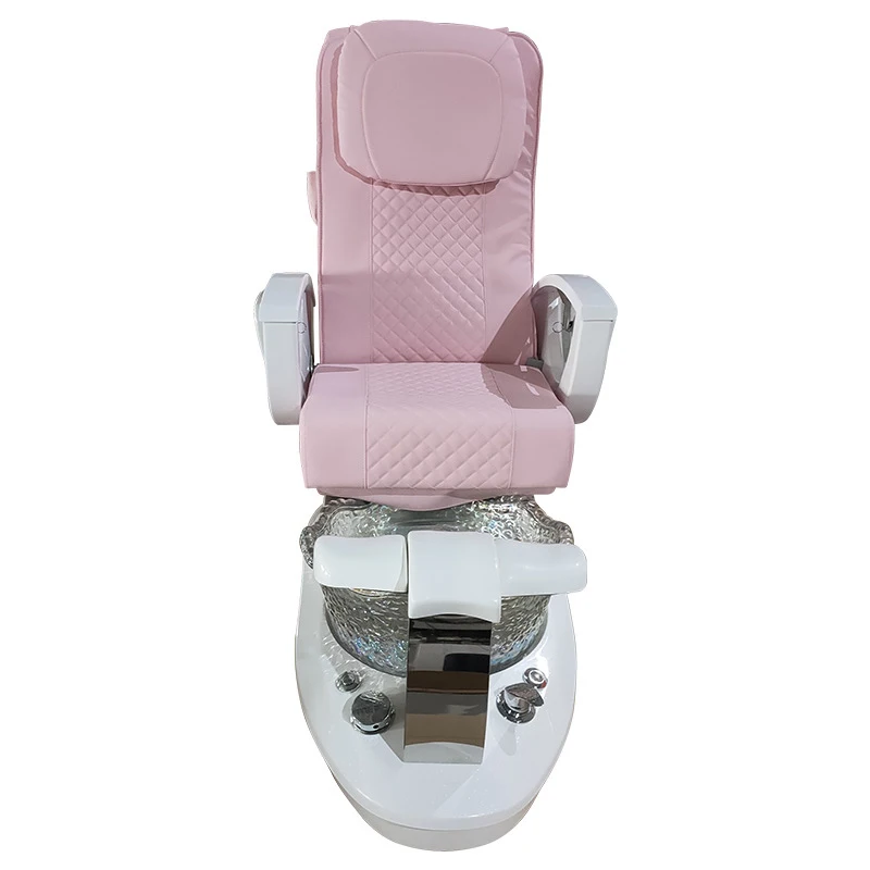 Nail Salon Furniture Equipment White Golden Electric Reclining Massage Manicure Foot Spa Luxury Pedicure Chairs