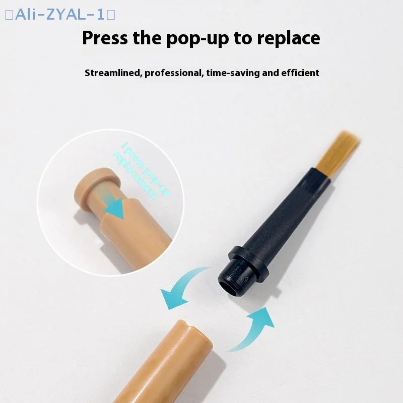 【ZYAL-1】12Pcs/Set Disposable Nail Polish Brush Pen Can Replacement Head Brush Nail Brush Liquid Applicators Phototherapy