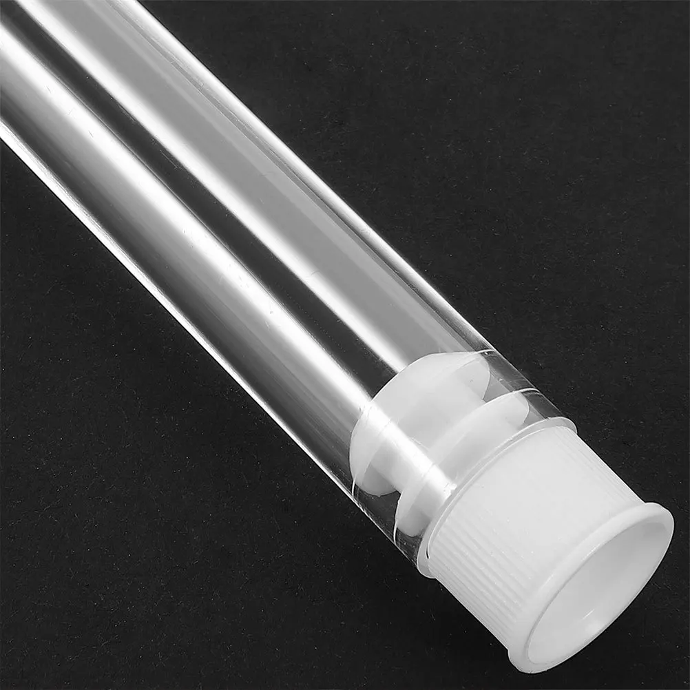 

100Pcs Clear Plastic Test Tubes with Lids Small Transparent Tubes Portable Storage for Candy Beads Experiments