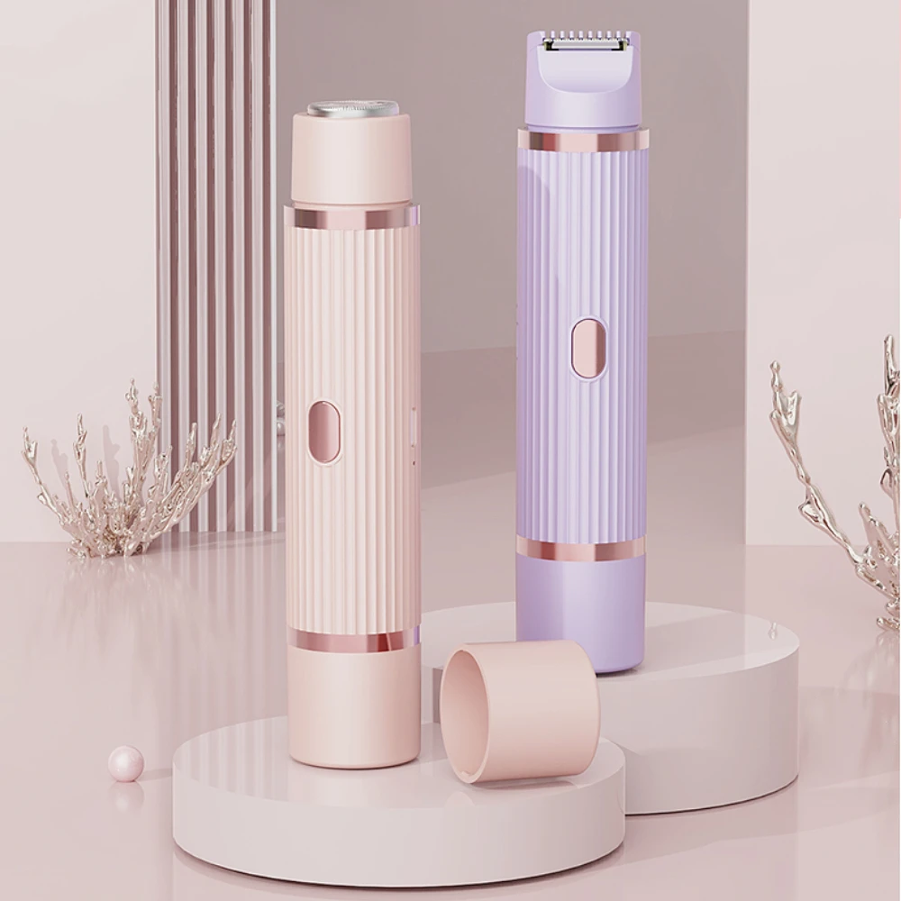 Dual Head Charging Electric Shaver for Both Men and Women, Multi-Functional Hair Removal Device with Wet and Dry Functions