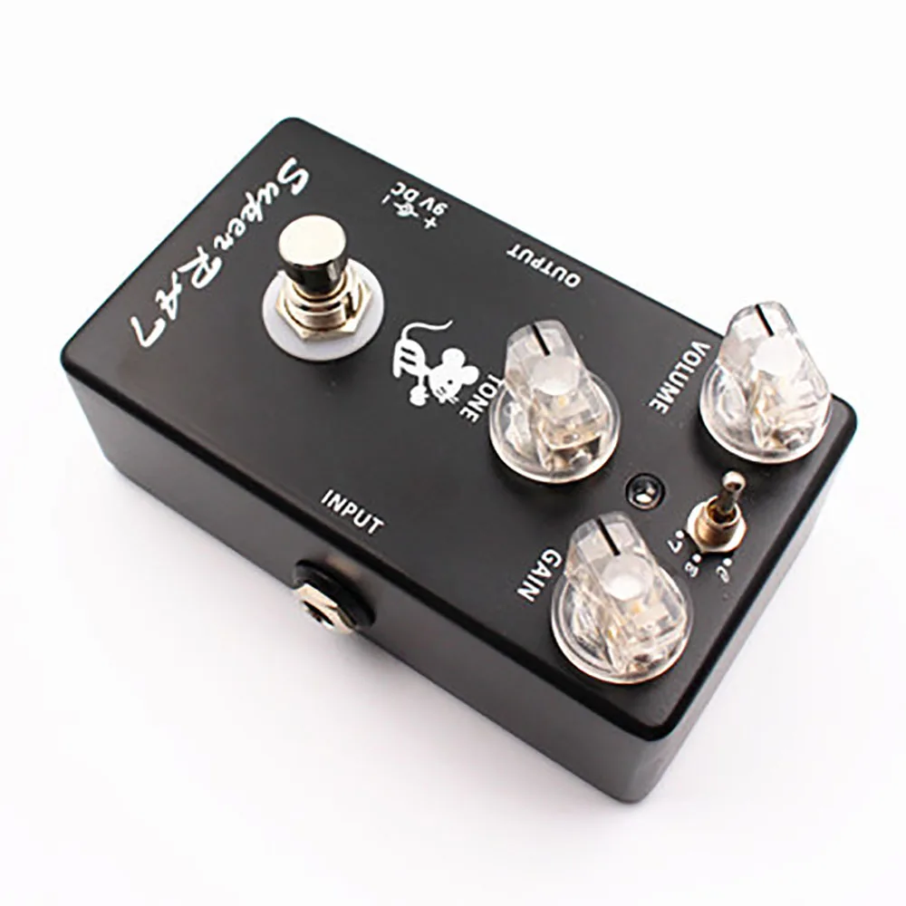 Mosky super RAT distortion Guitar Effect Pedal Hand-Made 3 Mode Effects Classic Rat Distortion Boost Preamp- 3 In 1 Pedal Bass