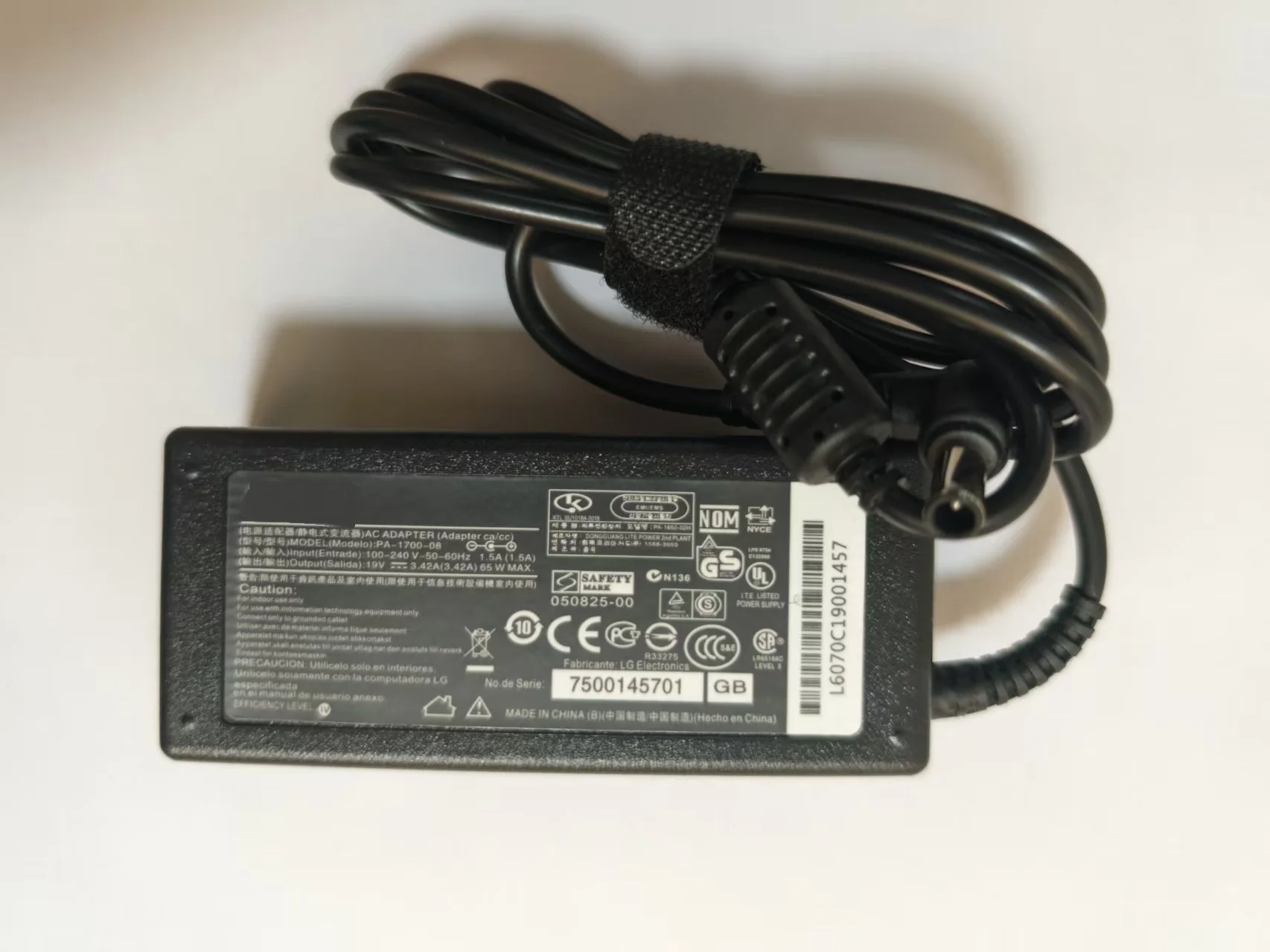 OEM 19V 3.42A AC/DC Adapter for LG 34WL750 34WL750-B 34WN780 34WN780-B 34BN780 34BN780-B 34WP65G 34WP65G-B 34