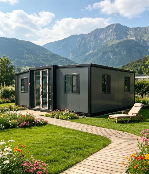 Environmentally Friendly Container House Outdoor Leisure Aluminum Alloy Container Warm in Winter Cool in Summer Prefab House