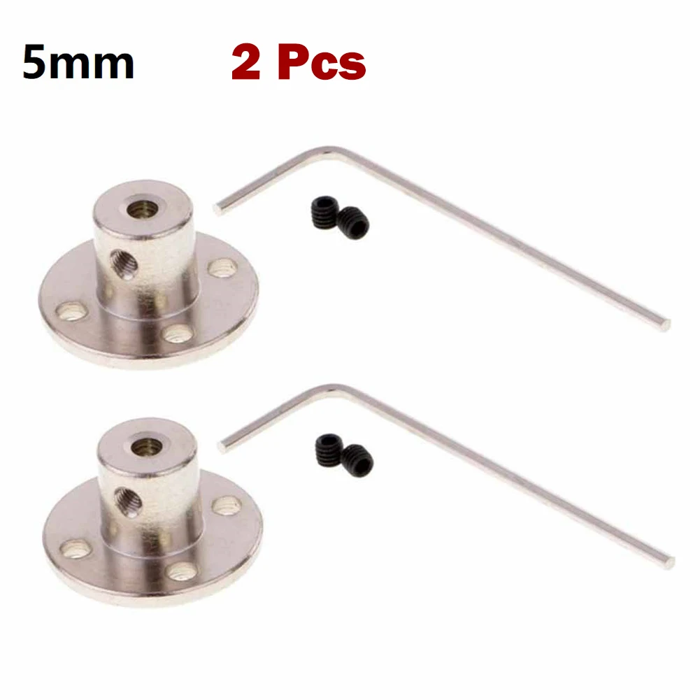 2Pcs Rigid Flange Coupling 3mm 3.17mm 4mm 5mm 6mm Motor Guide Shaft Coupler Connector Shaft Bracket Motor Joint Connector