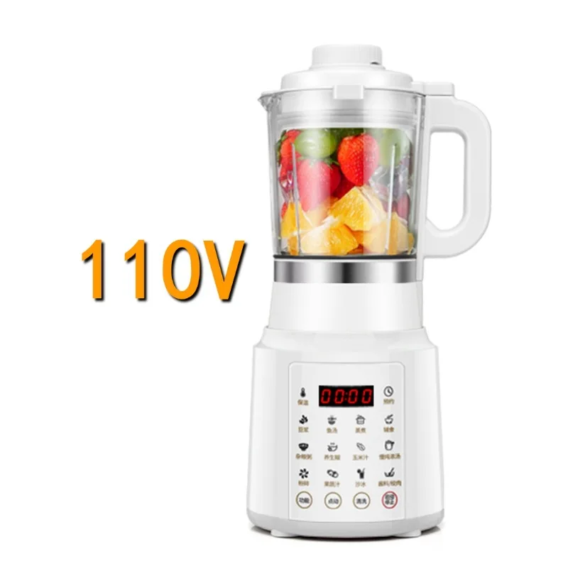 Mini appareil à lait de soja 110V 0.8 V, brise-mur multifonction pour la maison, 220 litres, machine de cuisson sans filtre