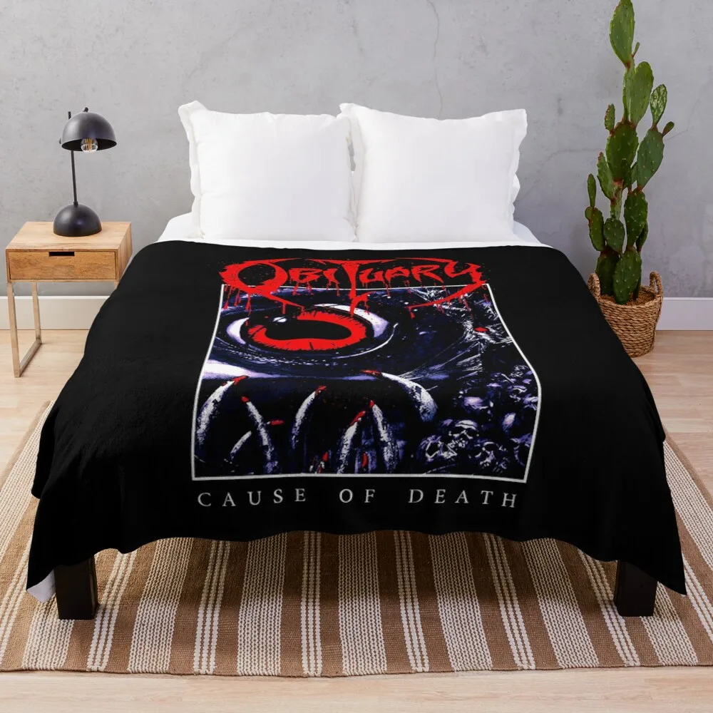 Obituary Metal Design Vol.07 Throw Blanket Custom Blankets For Baby Blankets