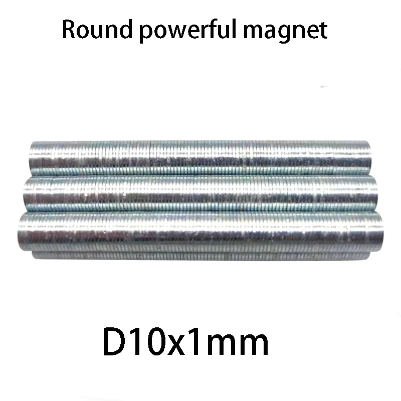 10/20/50 قطعة 10x1 مللي متر مغناطيس دائري رفيع للغاية ، قرص مسطح كبير قوي للحرف اليدوية والعلامات ومشاريع ذاتية الصنع #3