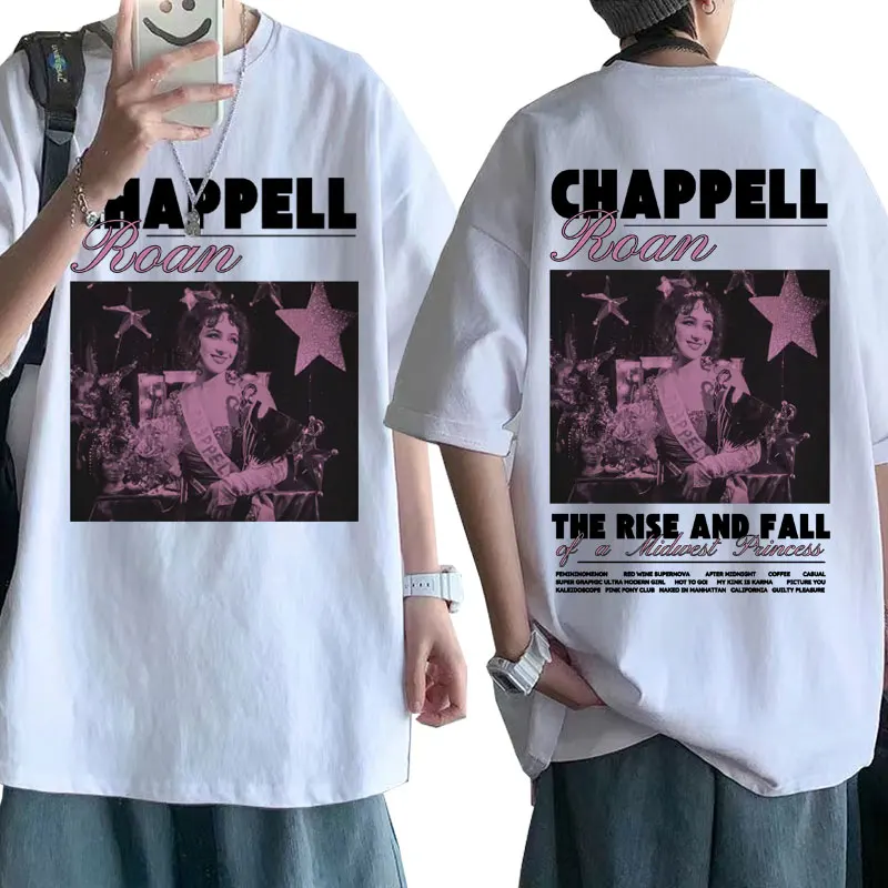 Limited Chappell Roan Midwest Princess Tour 2024 Tee Shirt Men Women Harajuku Hip Hop T-shirt Fashion Casual 100% Cotton T Shirt