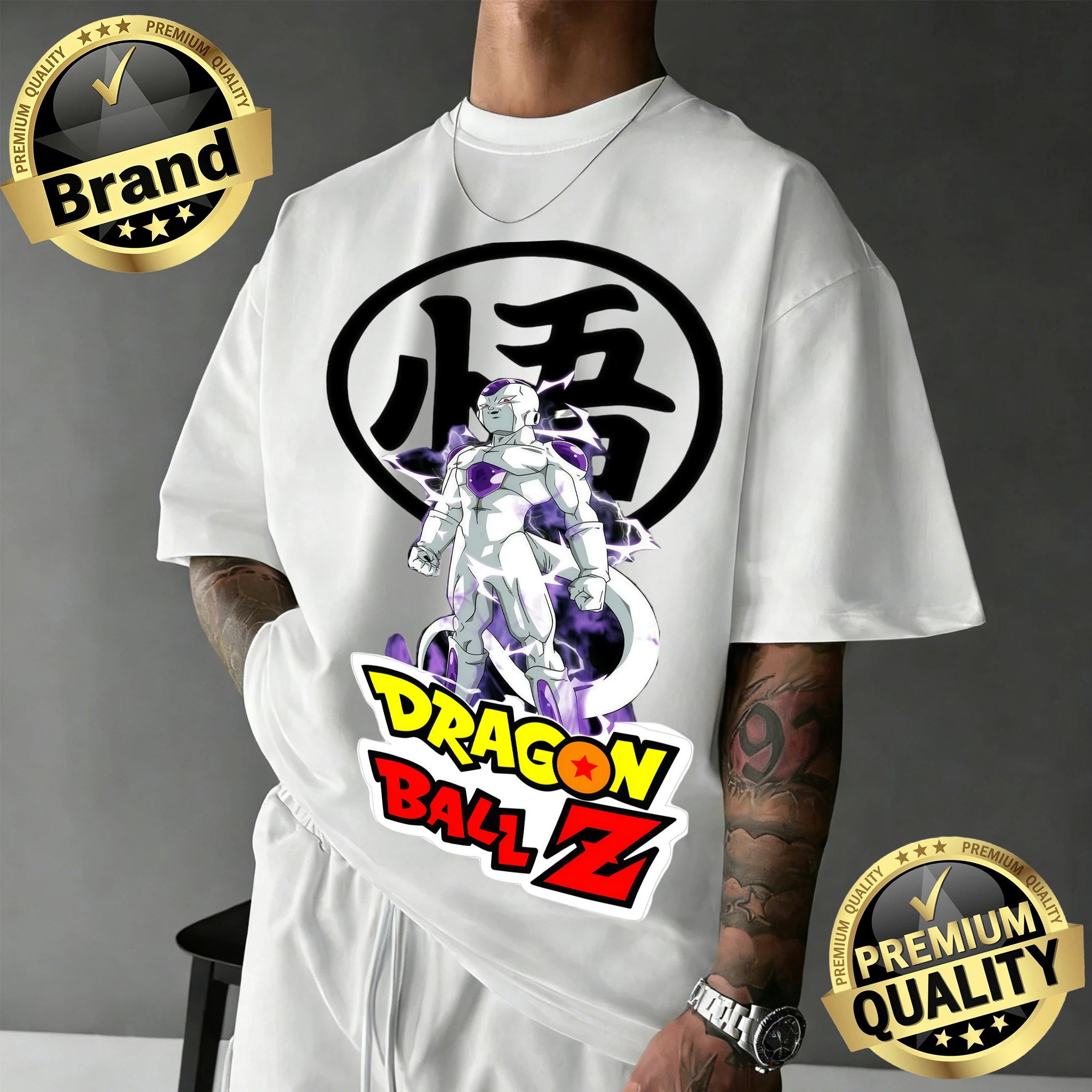 

2026 Summer Dragon Ball Z Frieza Graphic Tee 100% Cotton Oversized Vintage T-shirt Unisex Casual Streetwear for Dragon Ball Fans