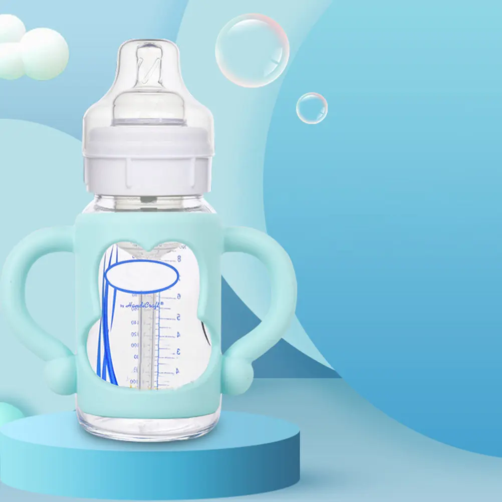 

2 шт. силиконовые нескользящие эргономичные ручки для детских бутылочек, аксессуары для кормления младенцев, ручки для бутылочек