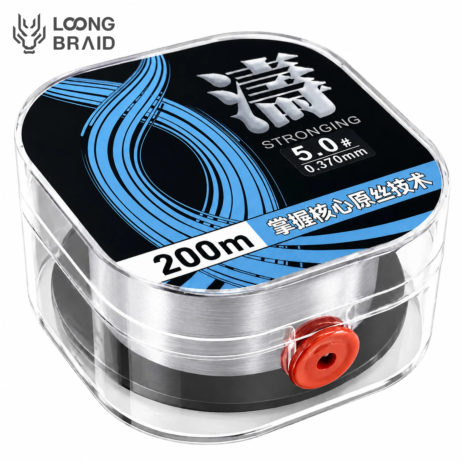 LOONG BRAID 200M Saltwater Nylon Monofilament Line 3.8-25.3LB Super Strong High Quality Fishing Line for Carp Fishing Wire