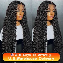 40inch Loose Deep Wave 13x6 HD Lace Frontal Human Hair Wig Brazilian Curly Wigs 13x4 Real Human Hair Lace Front Wig Pre Plucked