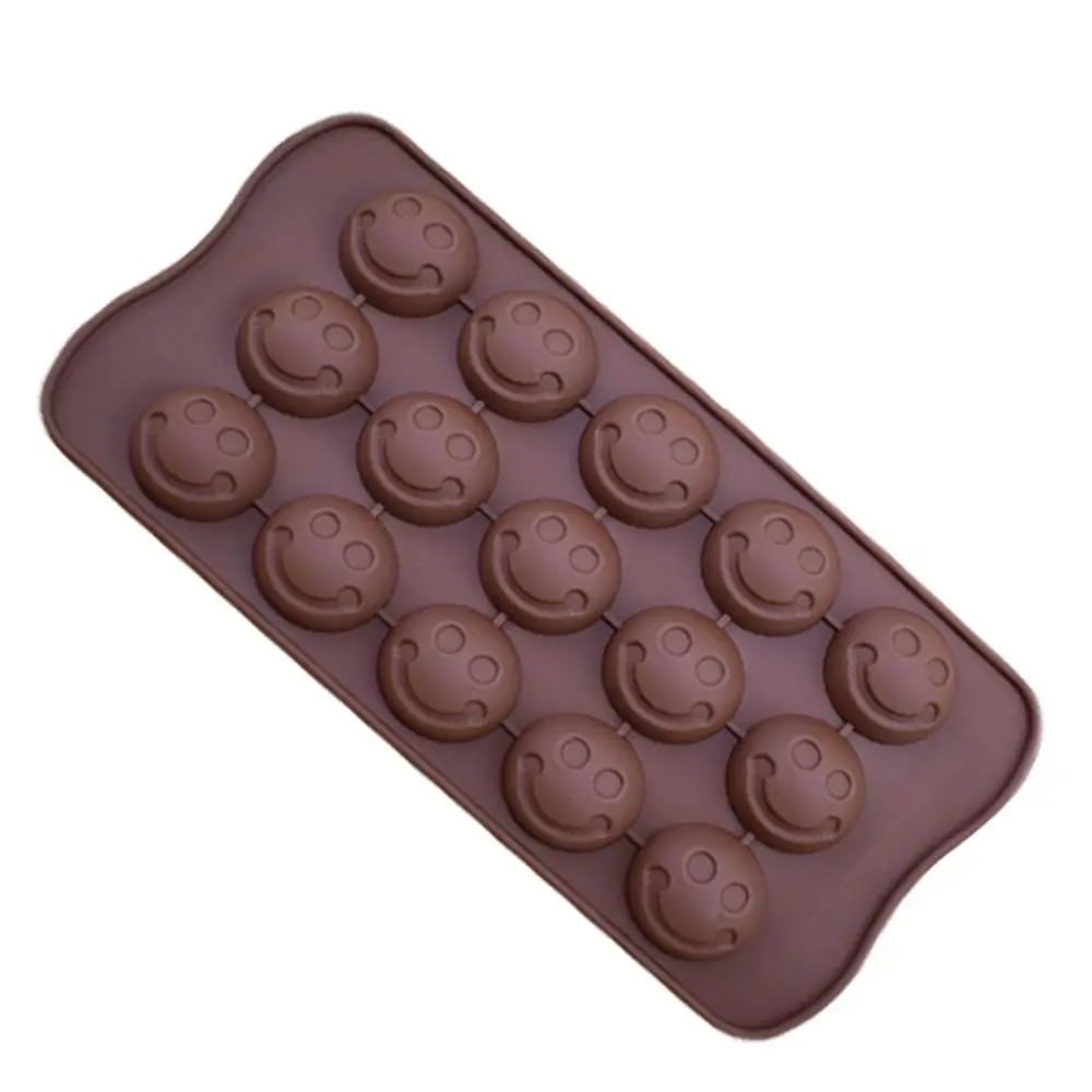 

Cute Smile Face Pig Shaped Mini Poop Chocolate Mold Funny 15 Grids Poop Silicone Mold No Stick Personalized Soap Mold Cookies