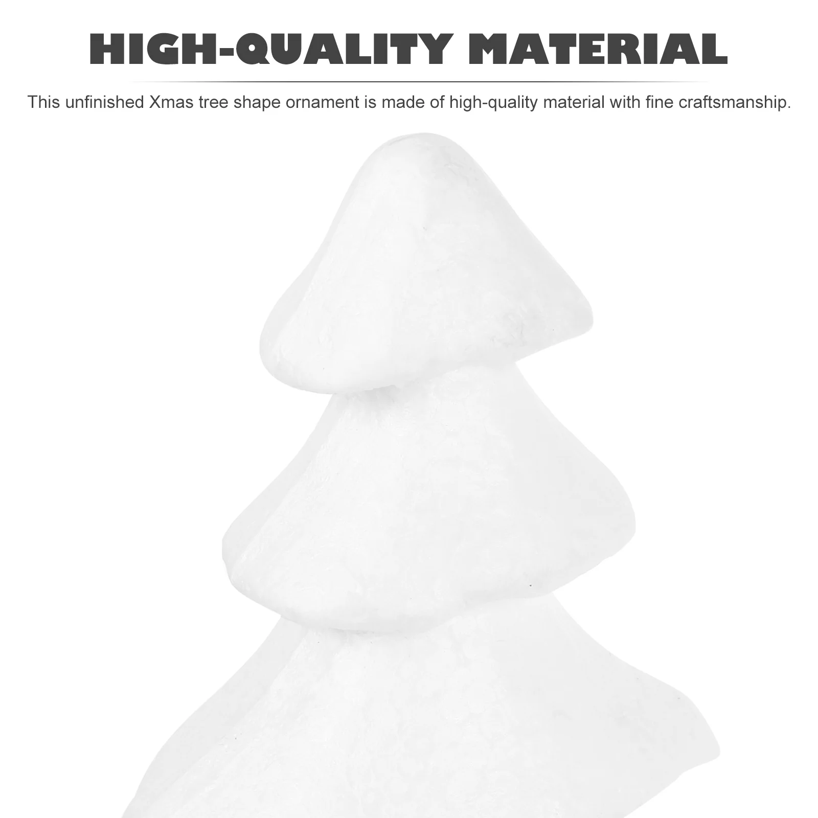 

2 pcs Handmade Foam Christmas Tree Diy Unfinished Xmas Decor Kids Desktop Ornament Tree Making Material Festive Decoration