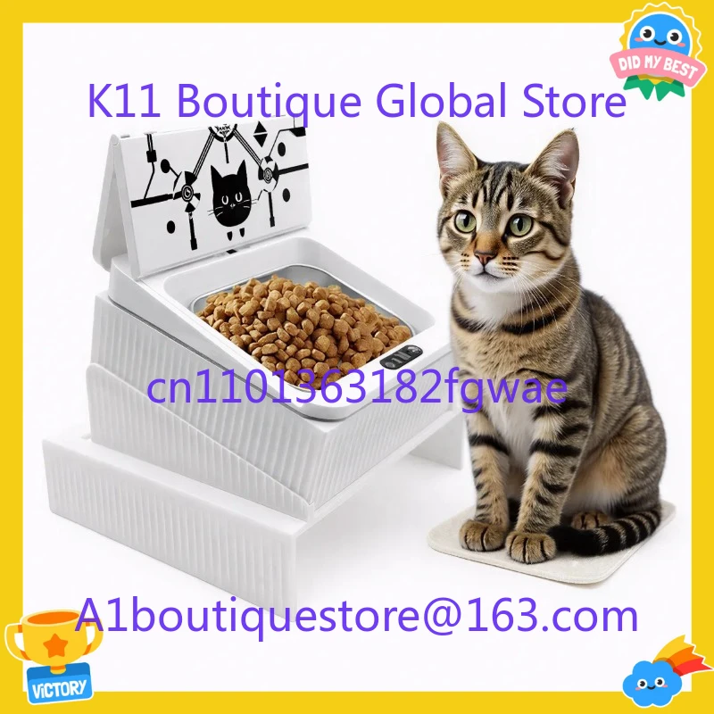 

New Technology Microchip Cat Feeder | Smart Infrared Automatic Opening Pet Bowl with Sealing Cover and Cervical Design