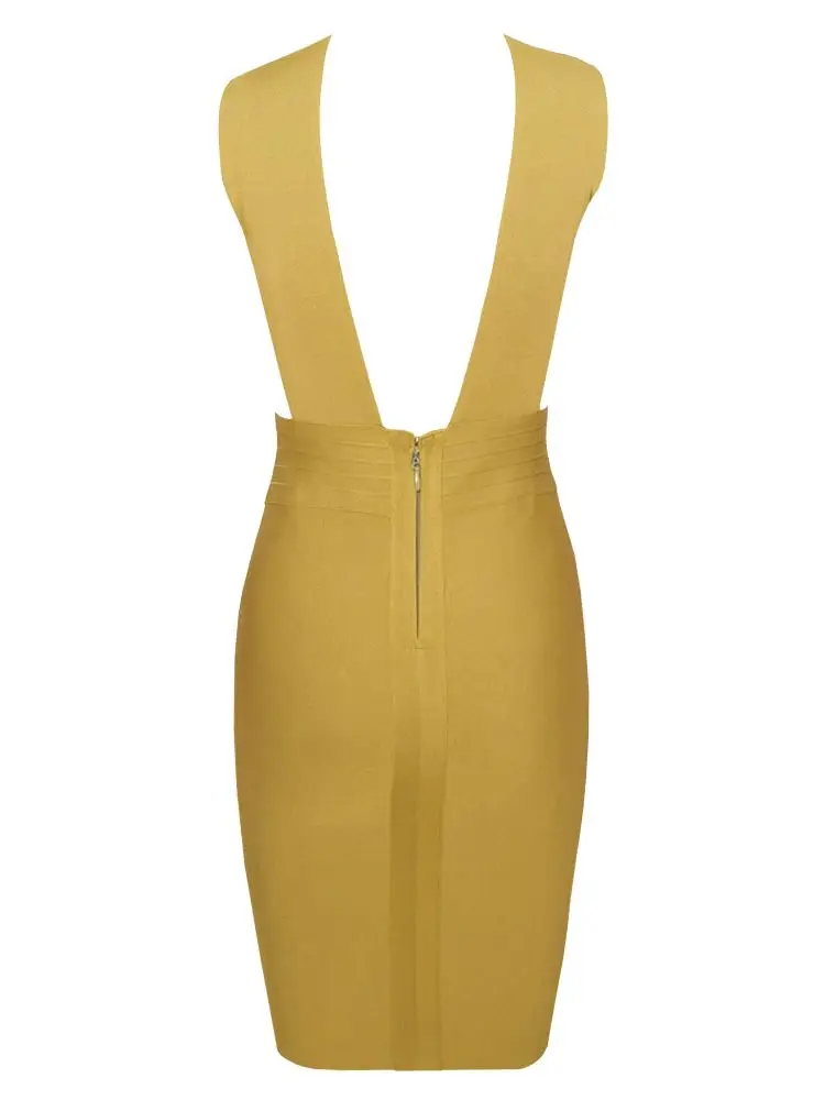 Vestido recortado calado para mujer, vestido Sexy con escote en V profundo sin mangas, ceñido al cuerpo para discoteca, vestido de fiesta blanco y verde con abertura lateral para celebridades