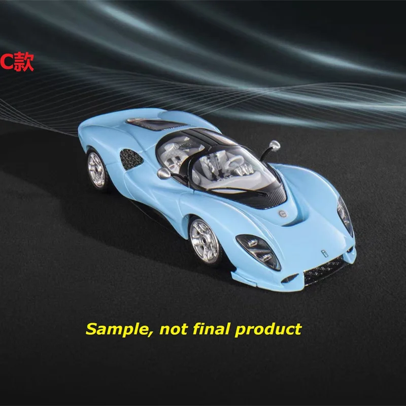 New In Stock Mirage 1:64 Detomaso P72 Car Alloy Limited Edition Diecast Detomaso Ornaments Custom Toys Kids Christmas Gift
