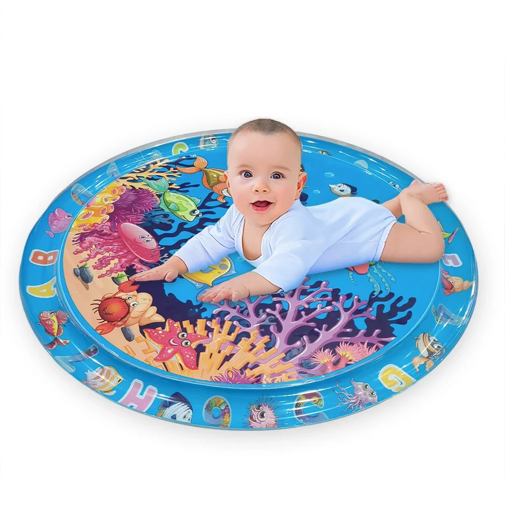 1pc 100cm/39.37 pouces poisson clown gonflable PVC tapis de jeu bébé jouer tapis d'eau enfant en bas âge Pad enfants éducation précoce activité jouets tapis