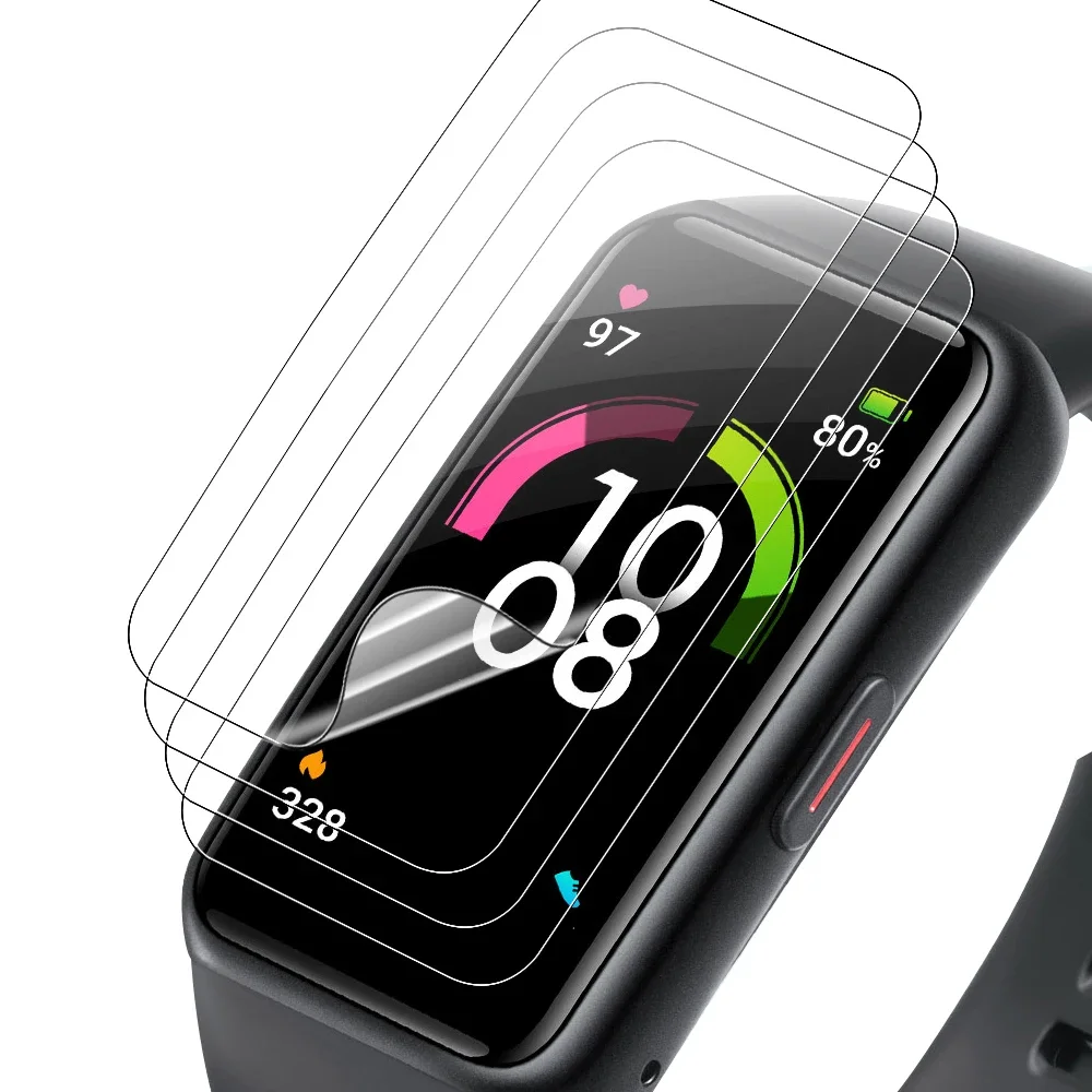 Voor Huawei Band 6 Screen Protector Slimme Polsband Beschermende Film Niet Glas Voor Honor Band 6 Films 1-10 Stuks Zachte Hydrogel Film