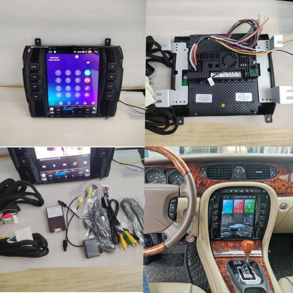 8-256GB Android14 For Jaguar XJ 2004-2008 Car Multimedia Radio Player Touch Screen Stereo GPS Navigation System DSP Carplay