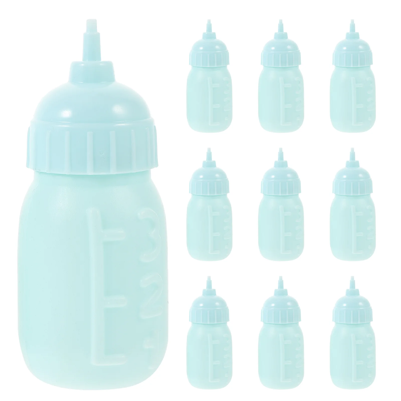 10 Pcs Mini Bottle Miniature Bottles Childrens Toys Pretend Juice Plastic Baby Shower Favors for Girls