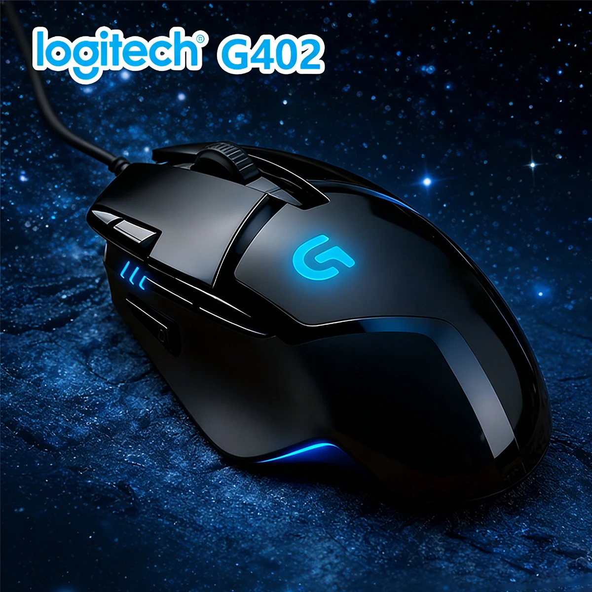 

Logitech G402 Wired USB Gaming Mouse 4000dpi, suitable for gamers, competitive gaming mouse, a must-have for Logitech gamers.