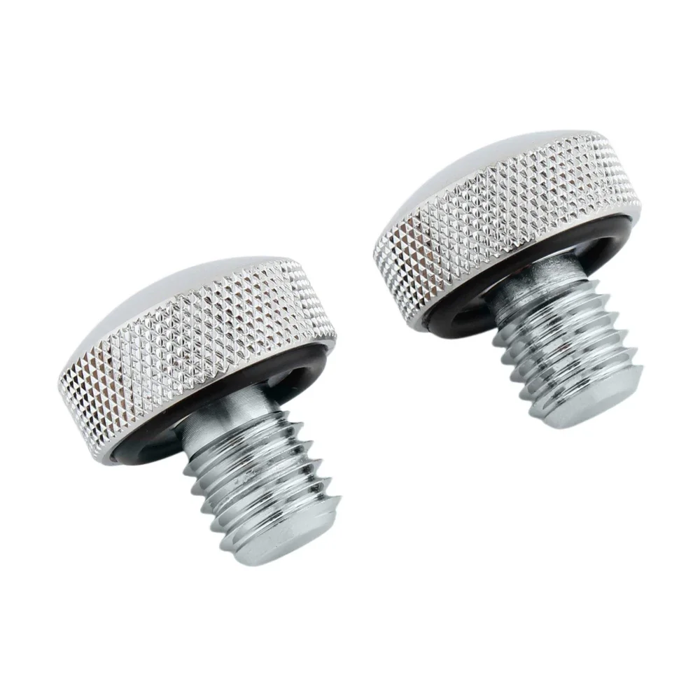 For Harley Softail Night Train Springer Deluxe Heritage Springer Fat Boy 15th Anniversary Chrome knurled Seat Bolt Kit