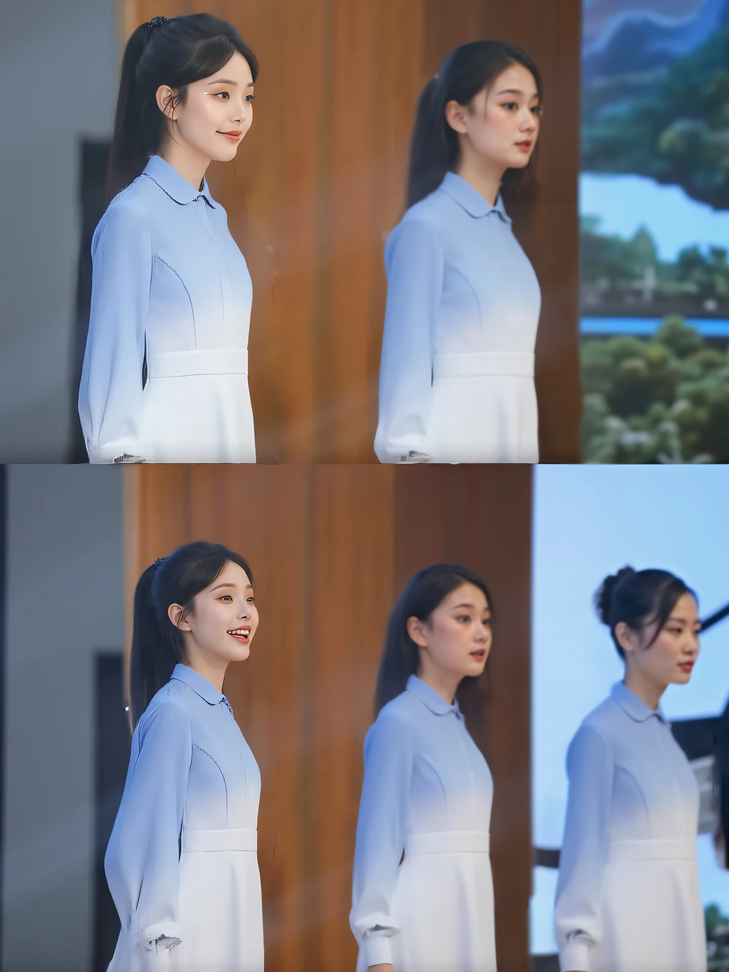 

National Day Children's Patriotic Chorus Poetry Speech Performance Costume Blue Poem Red Song Speech Costume Primary School G...