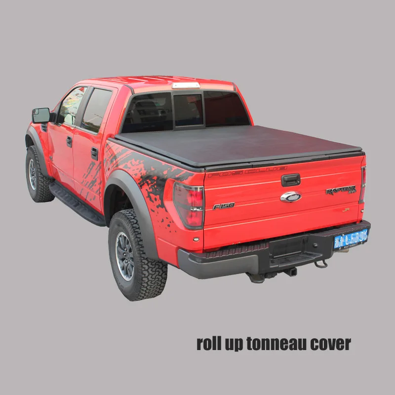 Patent Waterproof No Drilling Pick up Roller Trunk Storage System Rolling Security Bed Roll Up Tonneau Cover 4x4 for Frontier