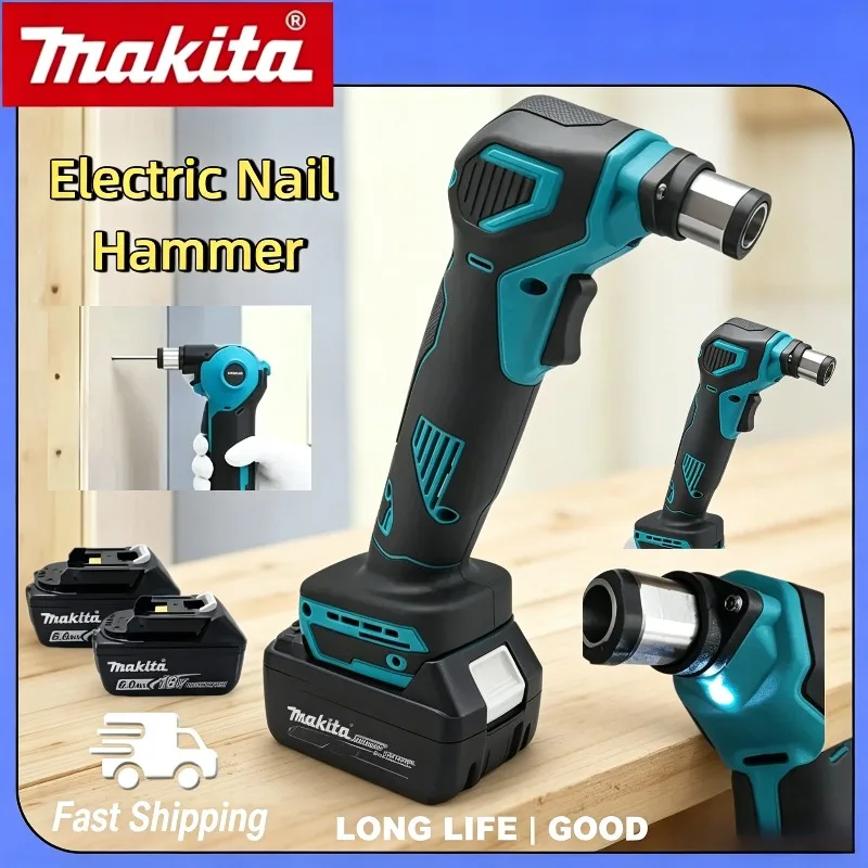 

Аккумуляторный ручной электрический молоток Makita, портативный электроинструмент, беспроводной автоматический молоток-гвоздезабиватель Makita 19000 об/мин.