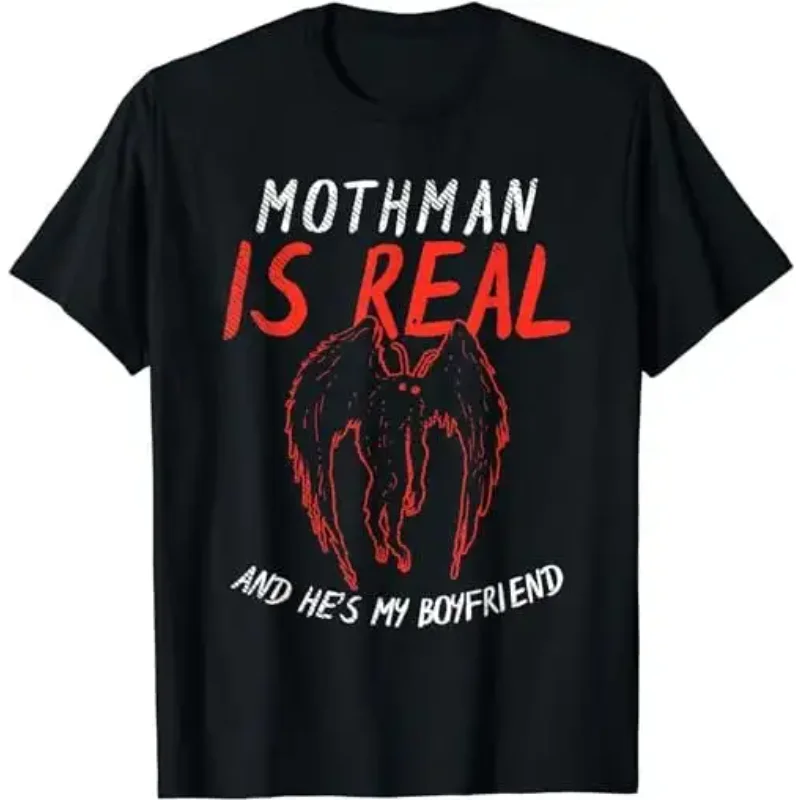 

Забавная футболка Mothman is Real and He's My Boyfriend Mothman Meme, толстовка, толстовка 36005, футболки с рисунком аниме для мужчин, одежда