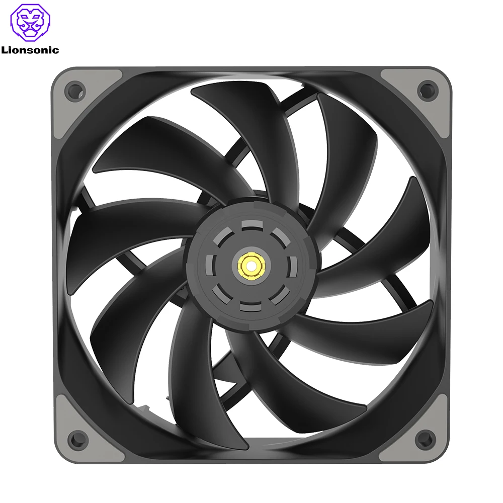 Imagem -04 - Caixa Branca do Computador Cooling System Fan Kit Alto Desempenho pc Gamer Cpu Cooler Fãs 120 mm 4pin Pwm Branco 12cm Fdb 4001800rpm