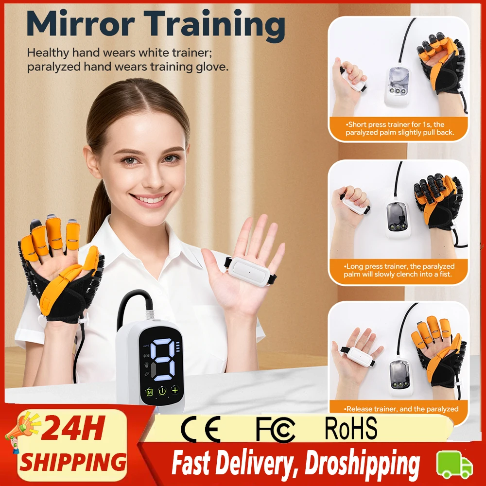 

НОВЫЕ реабилитационные перчатки-роботы, оборудование для упражнений для рук, удары, руки, гемиплегия, церебральное восстановление, мобильность, перезаряжаемый через USB