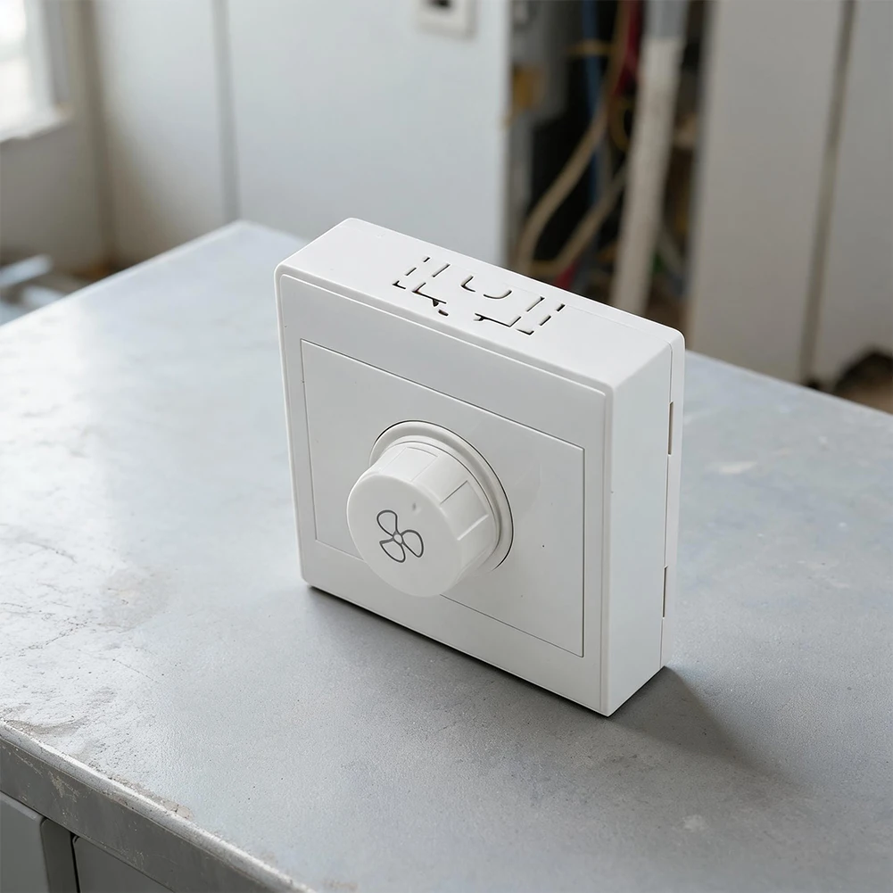86*86mm Rotary Dimmer Switch Intuitive Rotary Fan Controller Rotary Control Switch Easy Installation Rotary Knob 300W Capacity