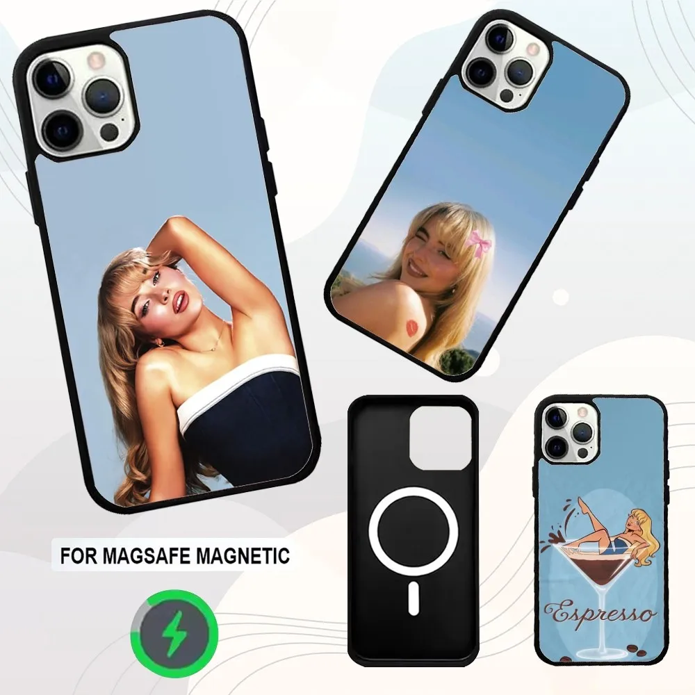 

Singer Sabrina C-Carpenter Phone Case For iPhone 16e,16,15,14,13,12,11,Plus,Pro,Max,Mini Magsafe Magnetic Wireless Charging