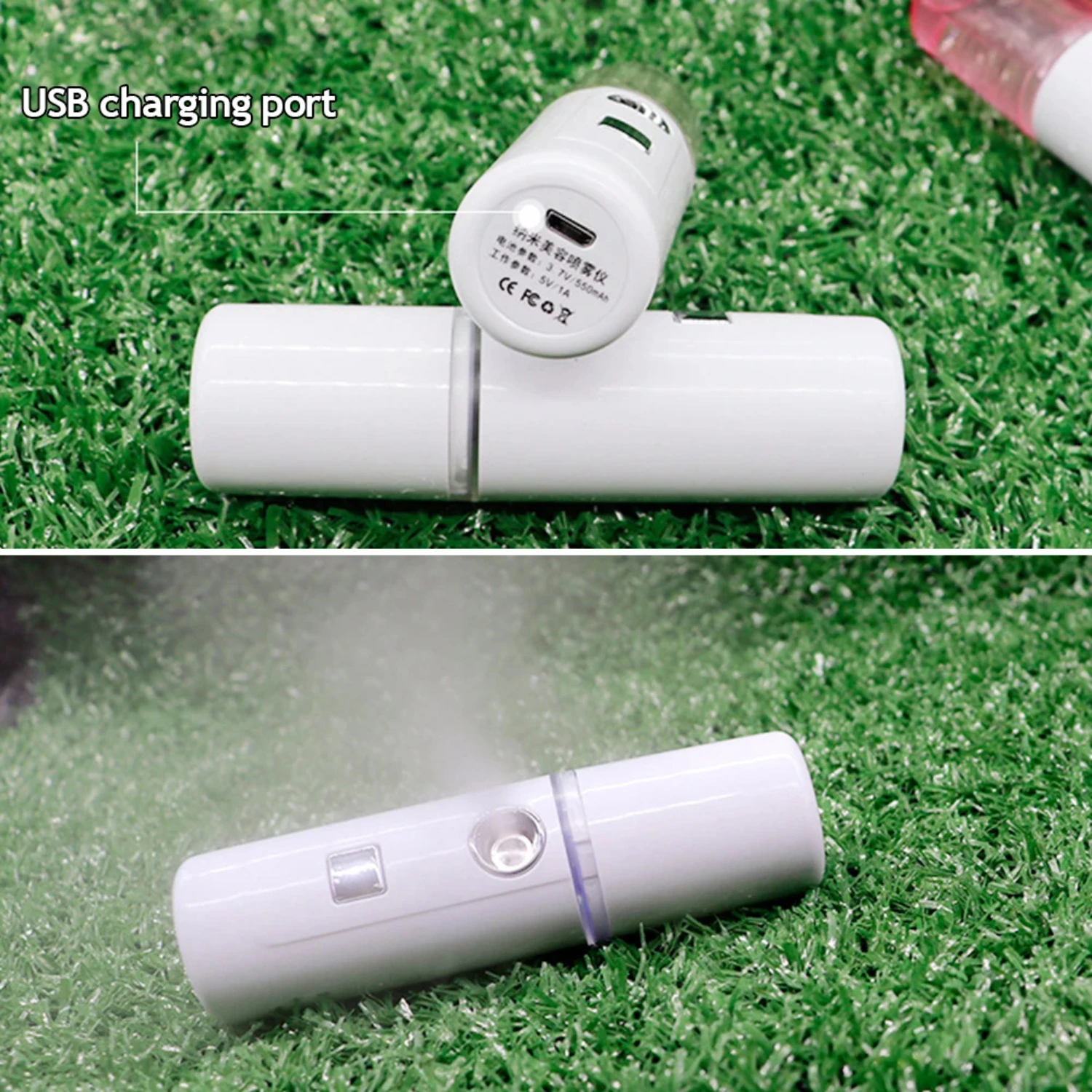 Compact Chargeable 30ml Personal Facial Sprayer Atomizer - Bedroom Mist Cooler with Rain Cloud Design for Enhanced Comfort and S