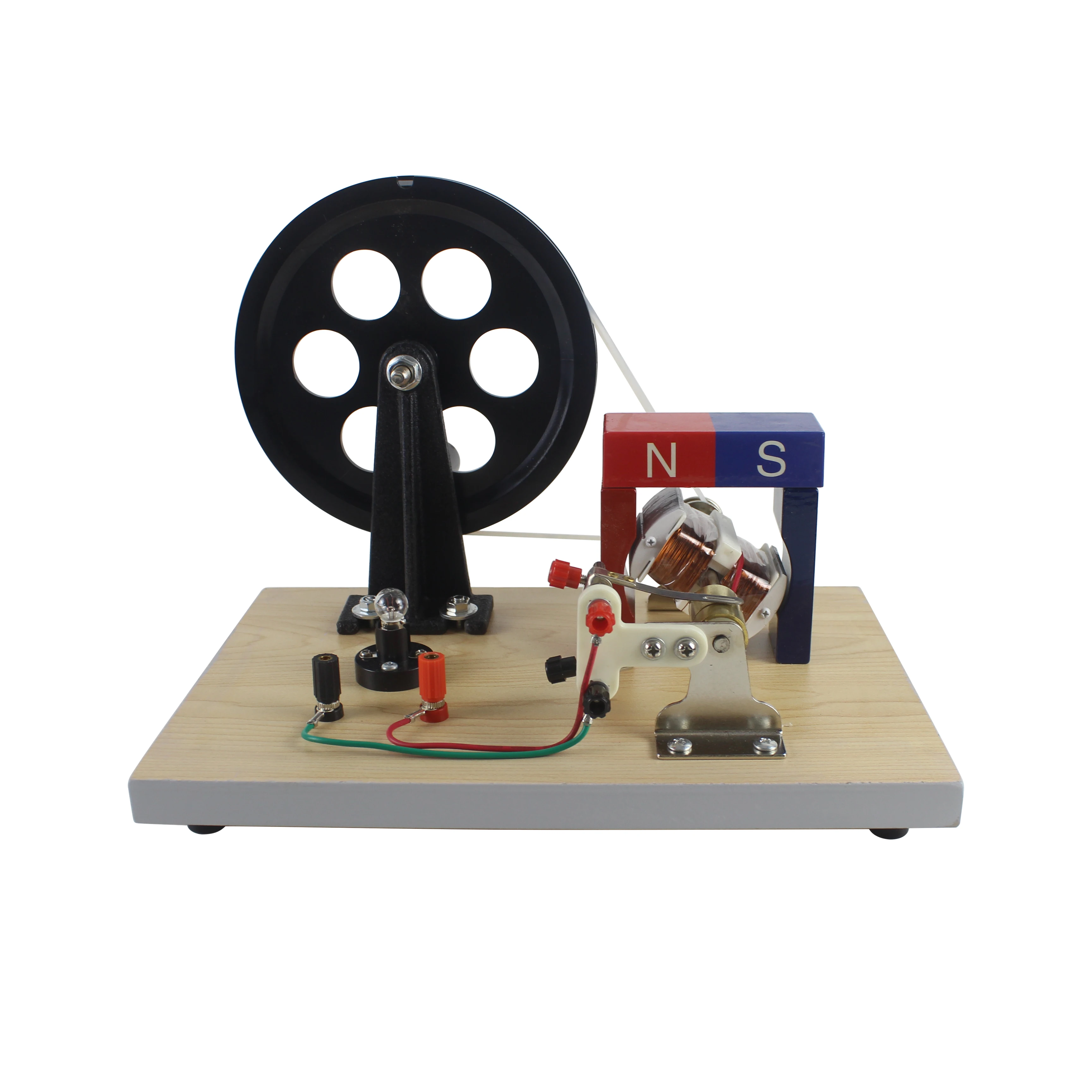 

AC and DC Hand DYNAMO HAND DRIVEN Generator for Physical Experiment Handle AC/DC Generator Demonstration