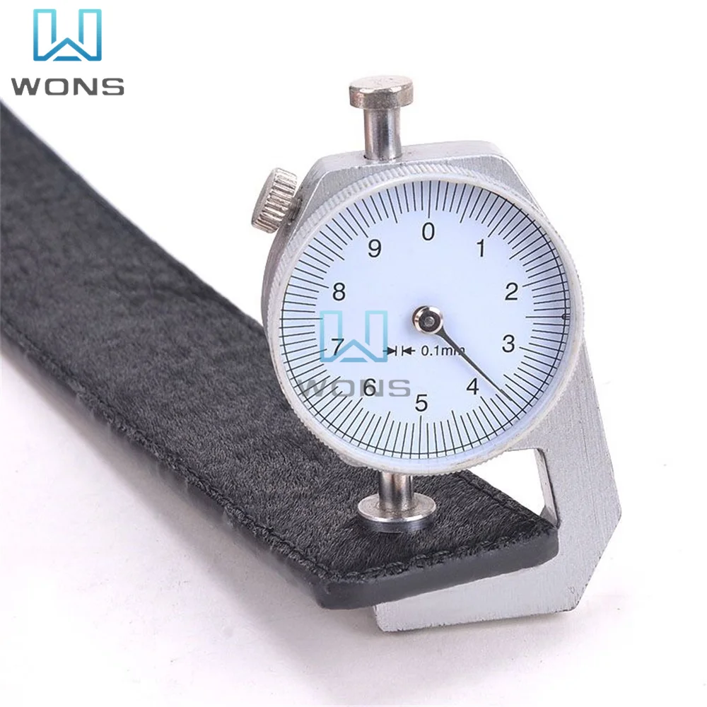 Imagem -03 - Couro Papel Espessura Calibre Medidor Testador para Papel Flim Medida Ferramenta Dial Espessura Calibre 010 mm 020 mm