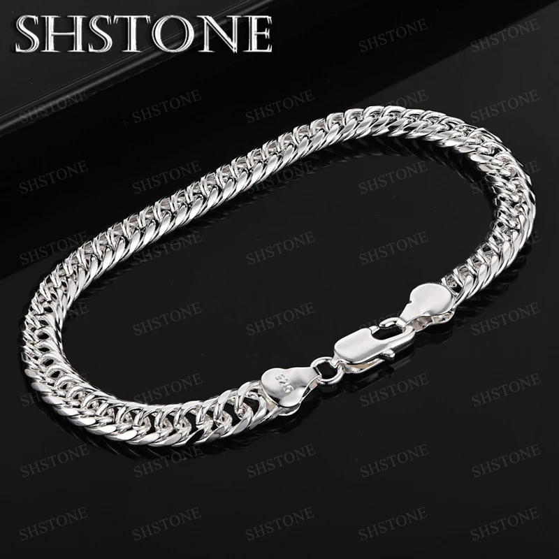 

925 sterling silver Bracelet Men Women Fashion Trend Birthday Party Romantic Wedding Jewelry Accessories Christmas Gift