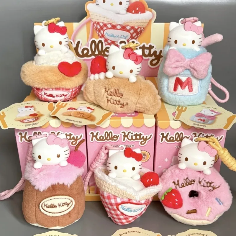 Auf Lager Authentische Hellokitty Afternoon Tea Series Aromatherapie Blind Box Niedliche Puppe Anhänger Mädchen Geschenk Trendiges Sammlerspielzeug