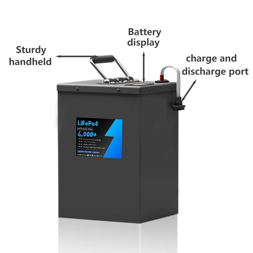 60v 50AH LifePo4 Battery Pack Built in 80A BMS Optional Bluetooth for Electric car electric tricycle with 10A Charger